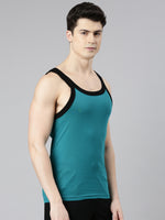 Faso Men's Cotton Racerback Color Vest