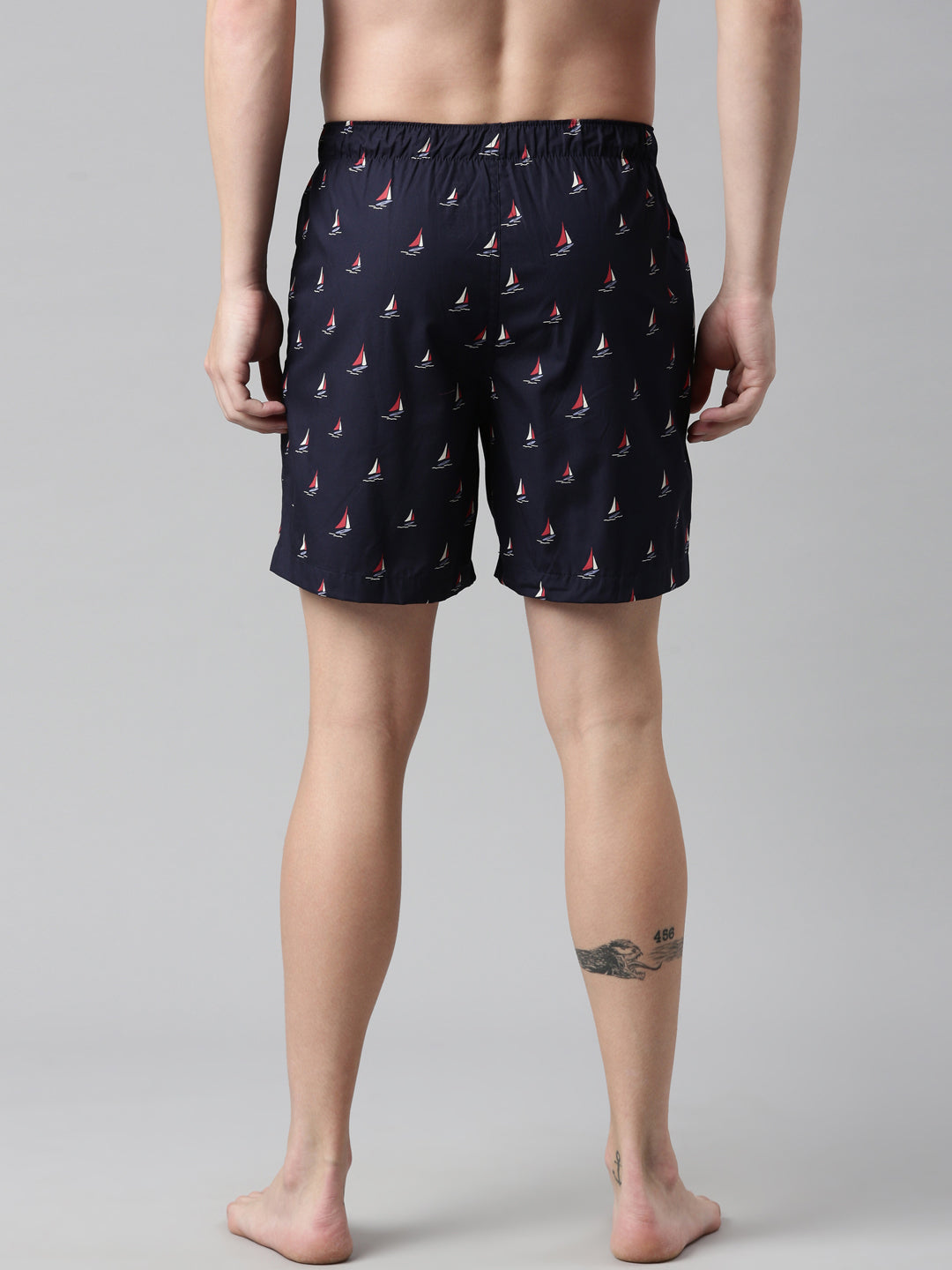 Faso Men's Cotton Printed Woven Boxer Shorts