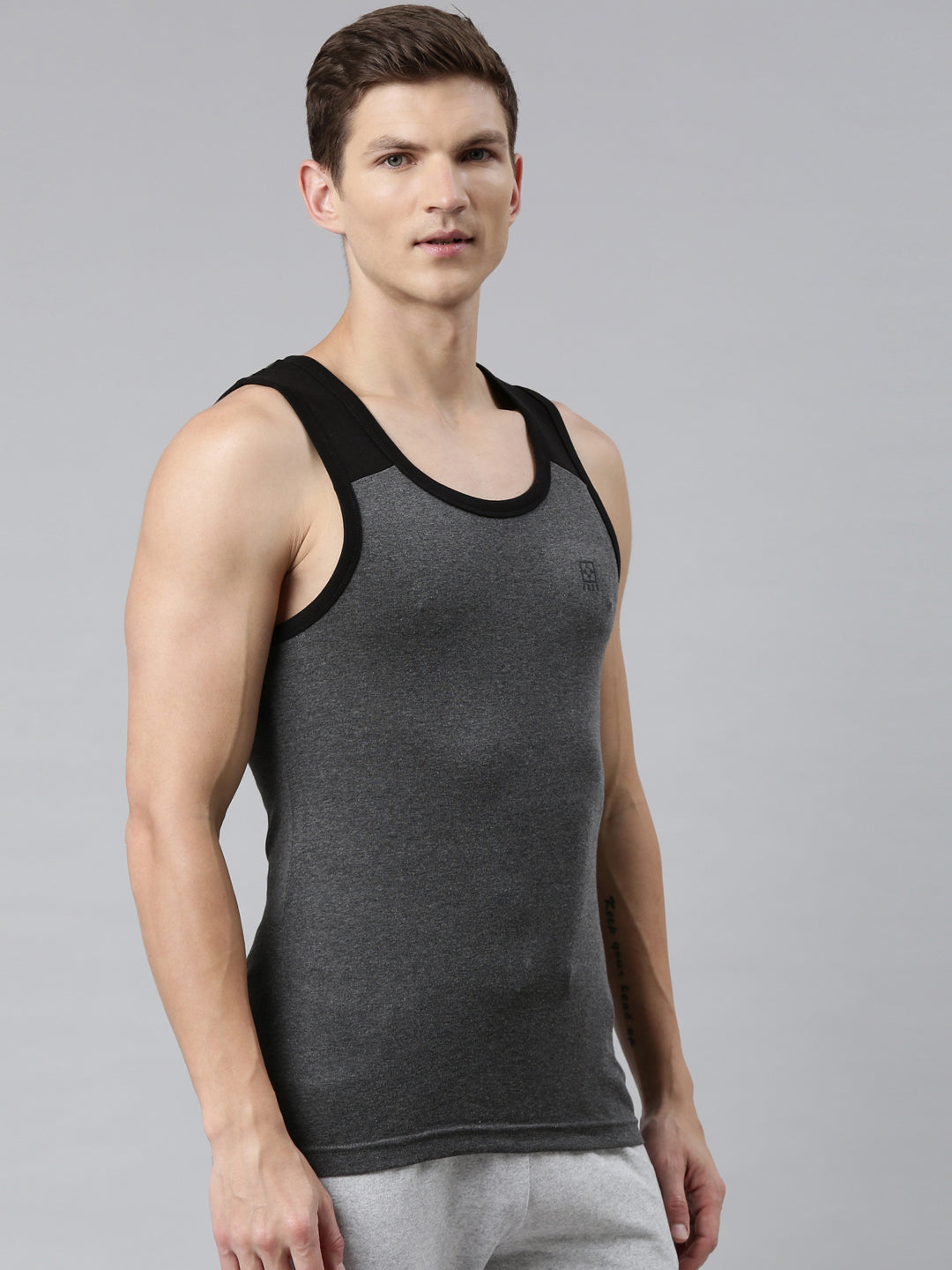 Faso Men's Cotton Color Vest