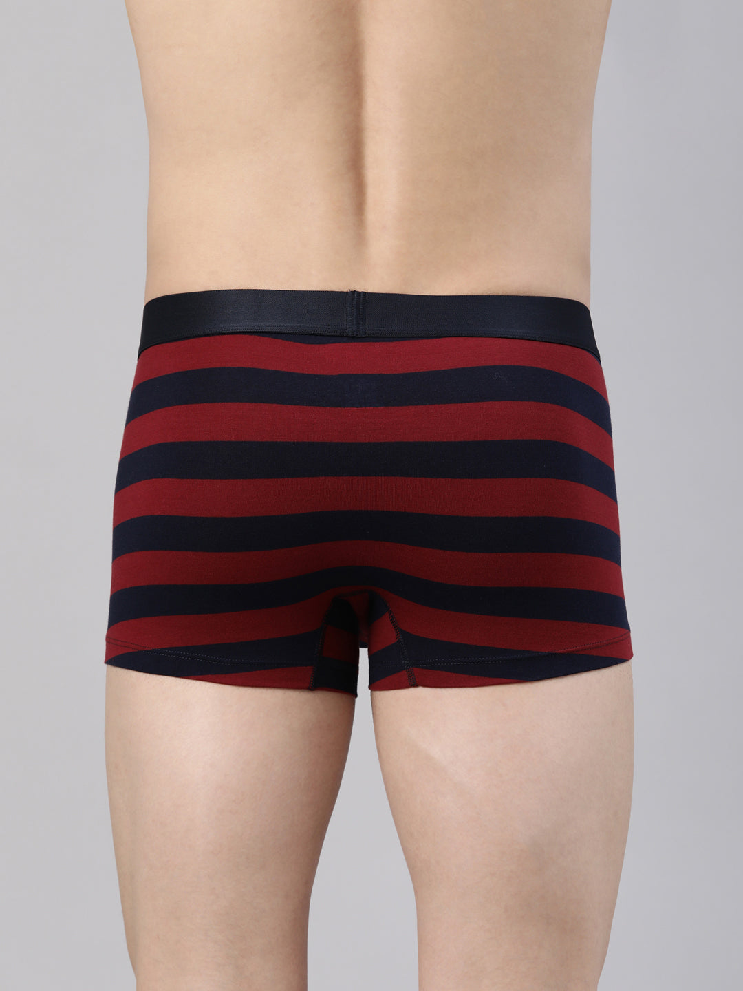 Faso Men's Cotton Yarn Dyed Striped Trunk