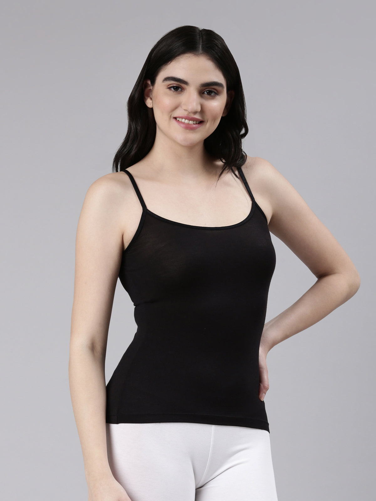 Faso Women's Cotton Stretch fabric Camisole