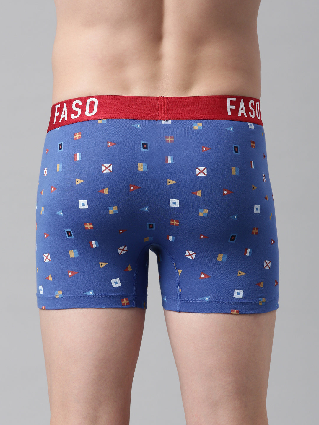 Faso Men's Cotton Printed Trunk
