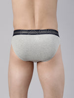 Faso Men's Cotton Contrast Rib Piping Brief (Pack of 2)