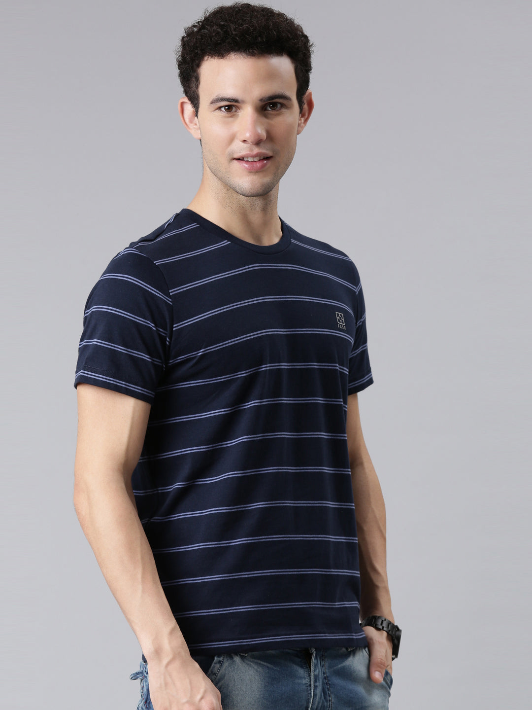 FASO Men’s Yarn Dyed Cotton T-Shirt