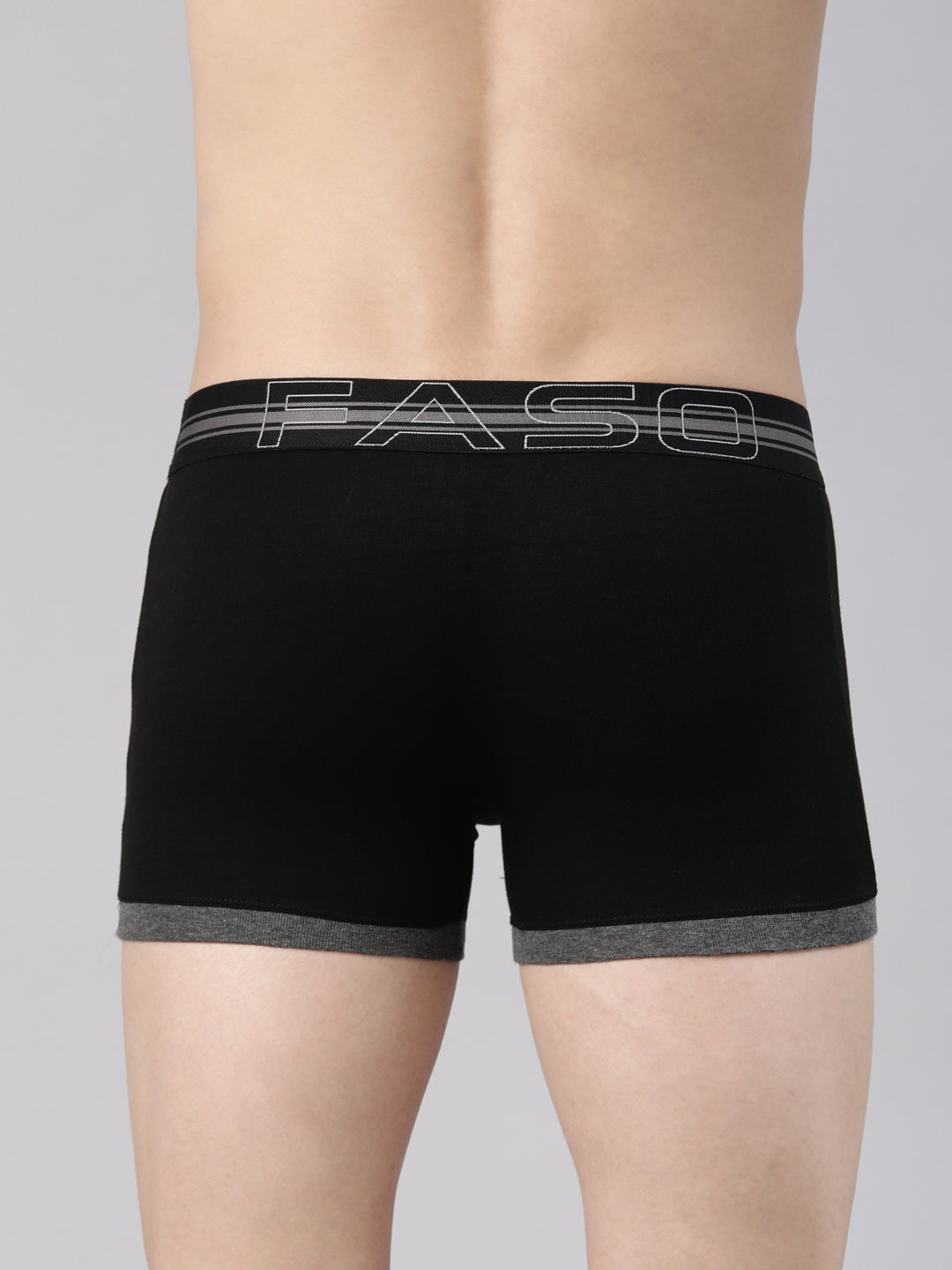 Faso Men's Cotton Contrast Binding Trunk (Pack of 2)