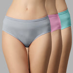 Faso Women's Cotton Inner Hipster (Pack of 3)