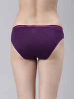 Faso Women's Cotton Outer Elastic Bikini (Pack of 3)