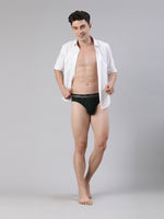 Faso Men's Cotton Contrast Rib Piping Brief (Pack of 2)