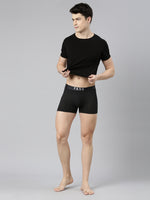 Faso Men's Cotton Stretch All Over Print Trunks