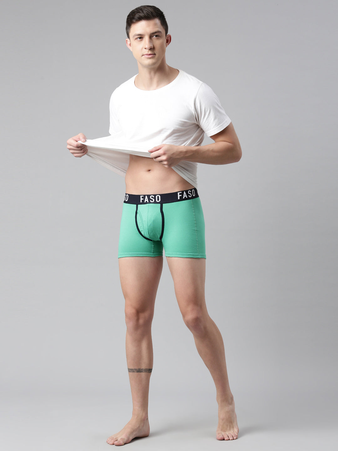 Faso Men's Premium Outer Elastic Trunk