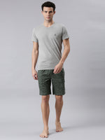 Faso Men's Cotton Elastic Track Shorts