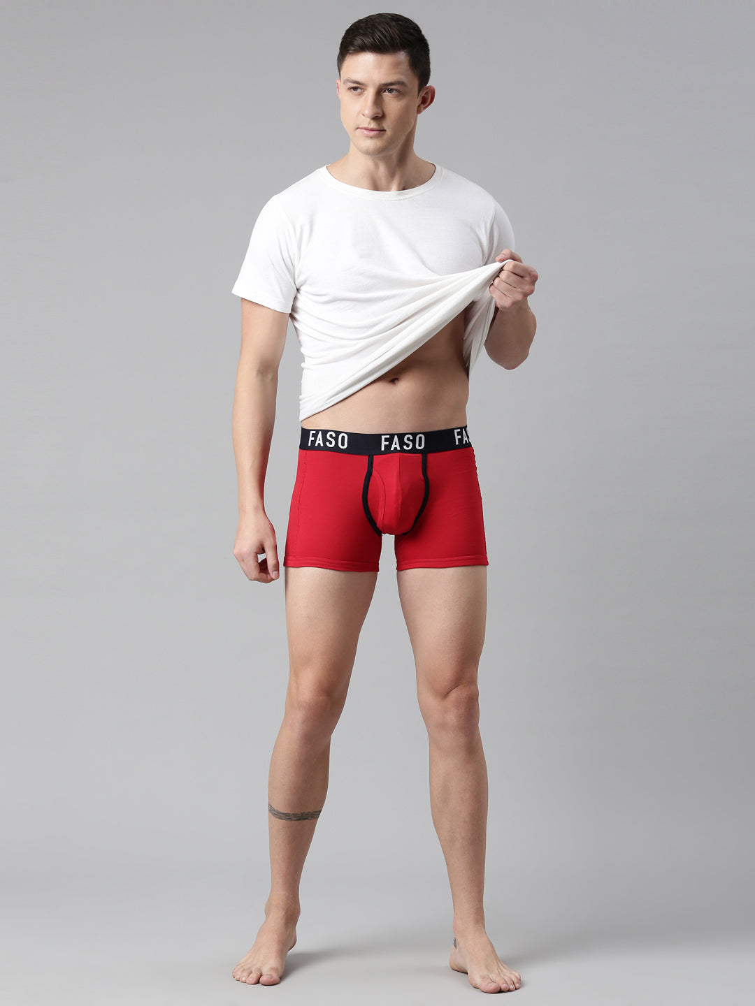 Faso Men's Premium Outer Elastic Trunk