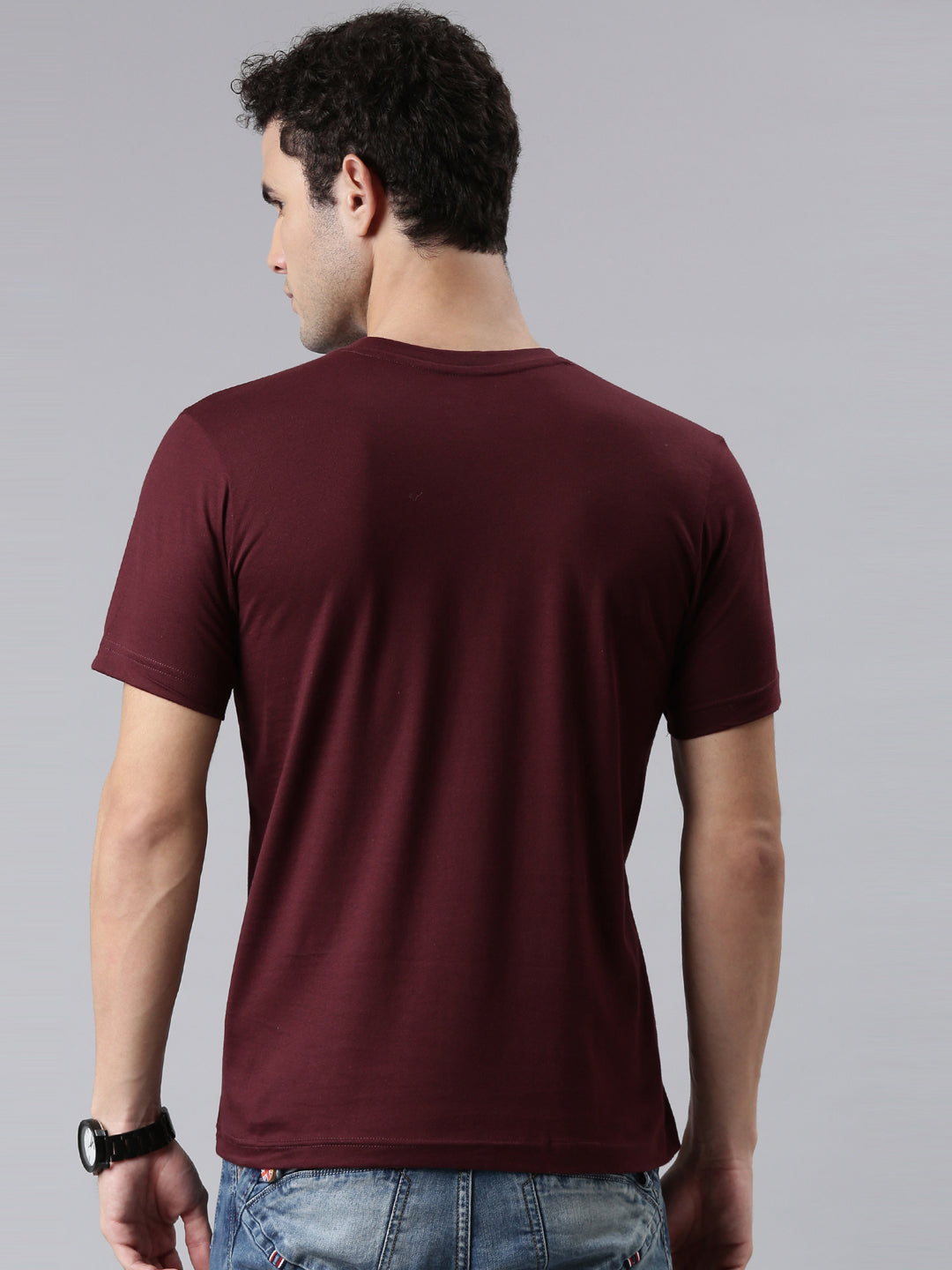FASO Men’s Soft Cotton V-Neck T-Shirt