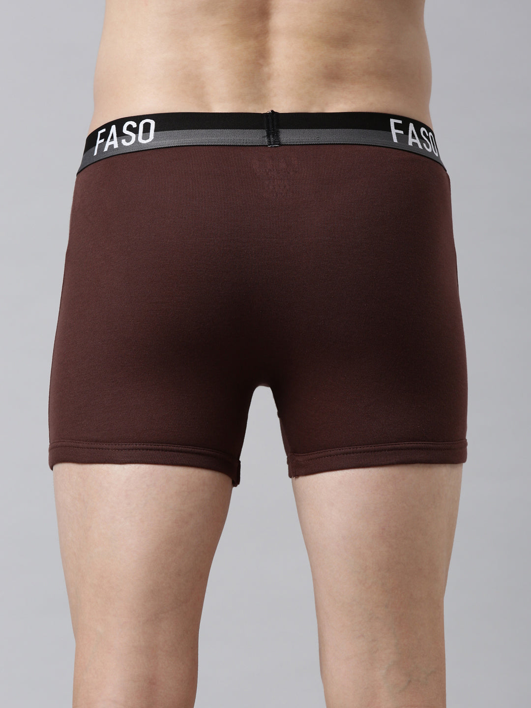 Faso Men's Cotton Outer Elastic Trunk (Pack of 2)