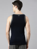 Faso Men's Cotton Racerback Color Vest