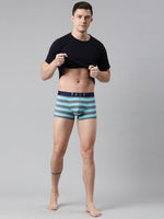 Faso Men's Cotton Yarn Dyed Striped Trunk