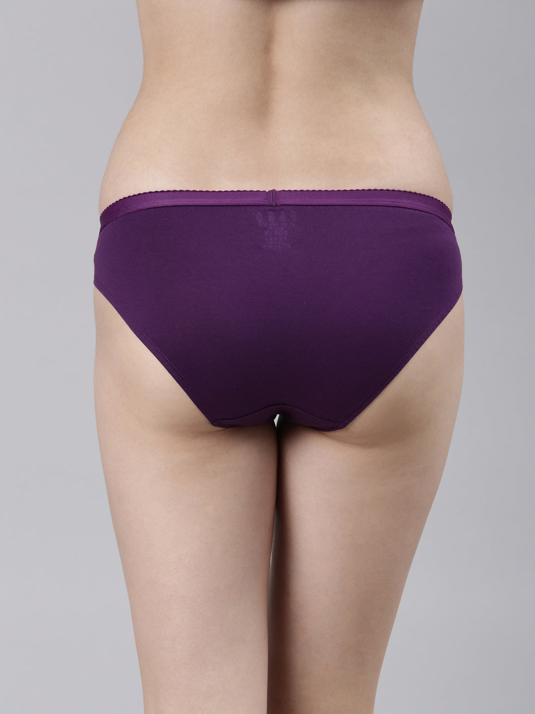 Faso Women's Cotton Outer Elastic Bikini (Pack of 2)