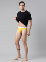 Faso Men's Cotton Metallic Elastic Brief