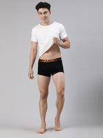 Faso Men's Cotton Neon Outer Elastic Trunk (Pack of 2)