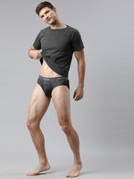 Faso Men's Cotton Denim Look Brief