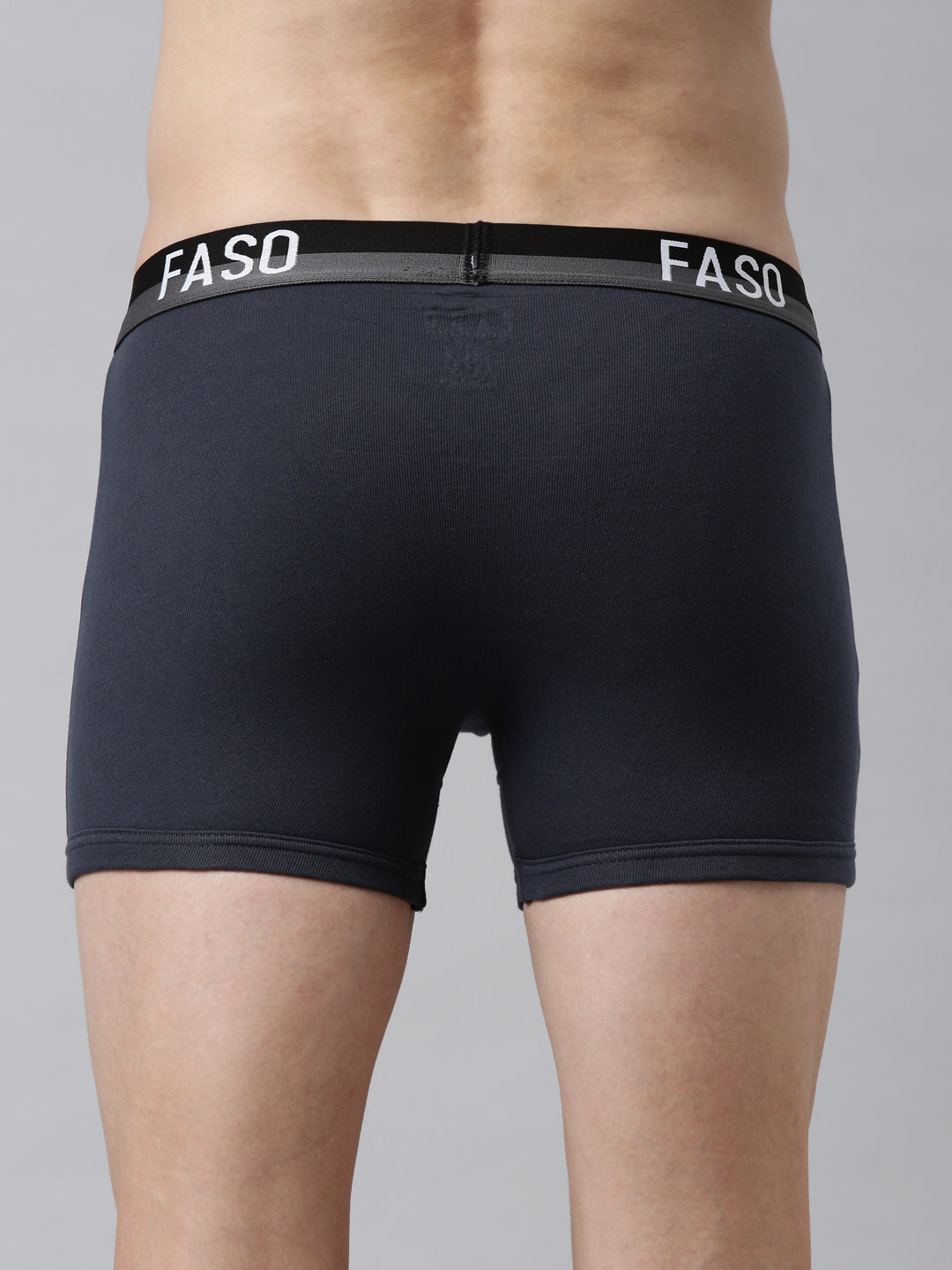 Faso Men's Cotton Outer Elastic Trunk (Pack of 2)