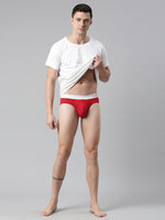 Faso Men's Cotton Metallic Elastic Brief