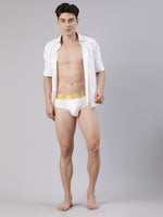 Faso Men's White Premium Micro Modal Brief