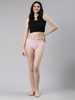 Faso Women's Premium Micro Modal Illusion Printer Hipster