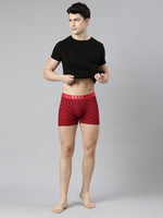 Faso Men's Cotton Stretch All Over Print Trunks