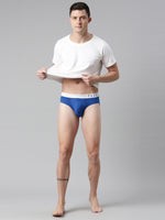 Faso Men's Cotton Metallic Elastic Brief