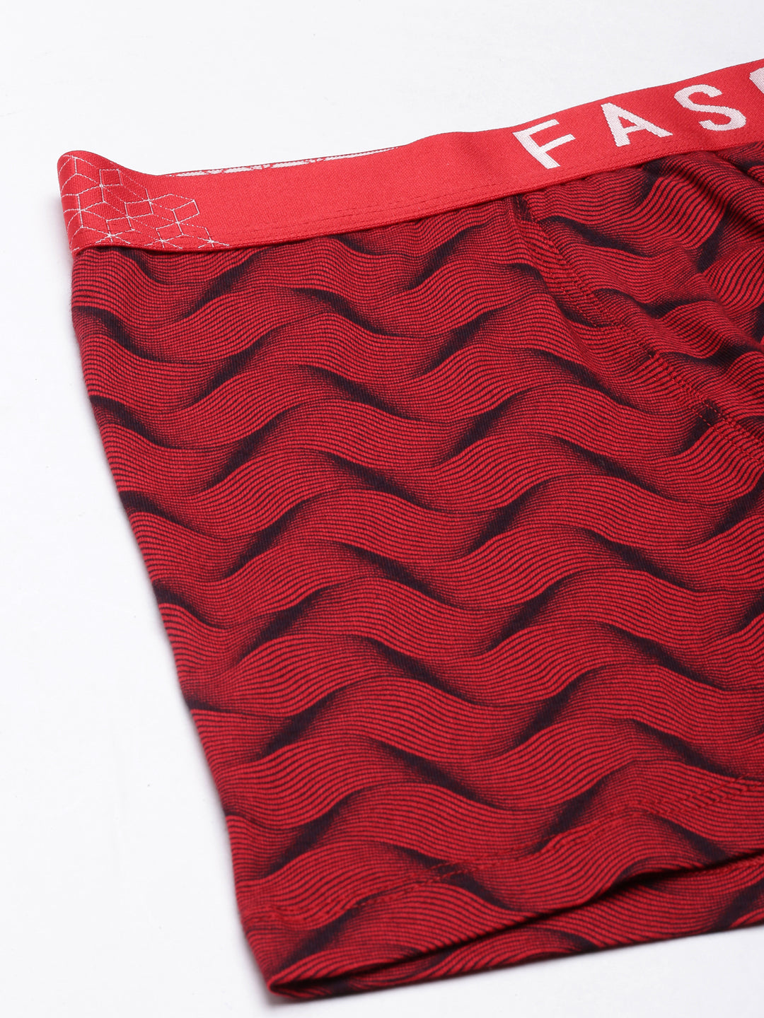 Faso Men's Cotton Stretch All Over Print Trunks