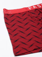 Faso Men's Cotton Stretch All Over Print Trunks