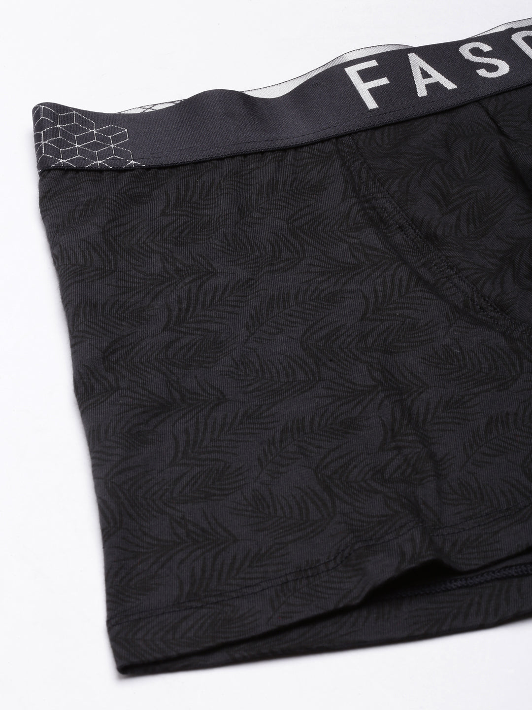 Faso Men's Cotton Stretch All Over Print Trunks