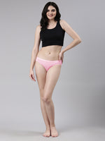 Faso Women's Cotton Outer Elastic Bikini (Pack of 2)