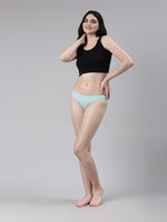 Faso Women's Cotton Inner Elastic Bikini (Pack of 3)