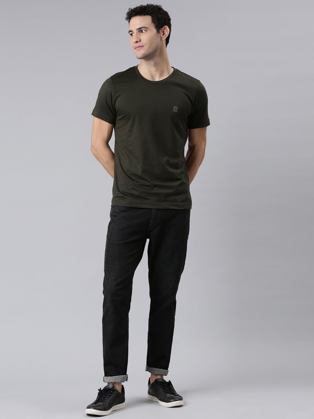 FASO Men’s Cotton Crew Neck Casual T-Shirt