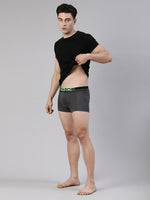 Faso Men's Cotton Neon Outer Elastic Trunk (Pack of 2)