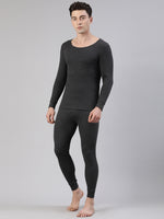 Faso Men's Round Neck Full Sleeve With Rib Thermal T-Shirt