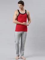 Faso Men's Premium Cotton Color Vest