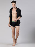 Faso Men's Cotton Neon Outer Elastic Trunk (Pack of 2)