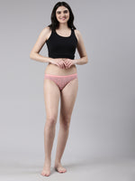 Faso Women's Cotton Outer Elastic Bikini (Pack of 2)