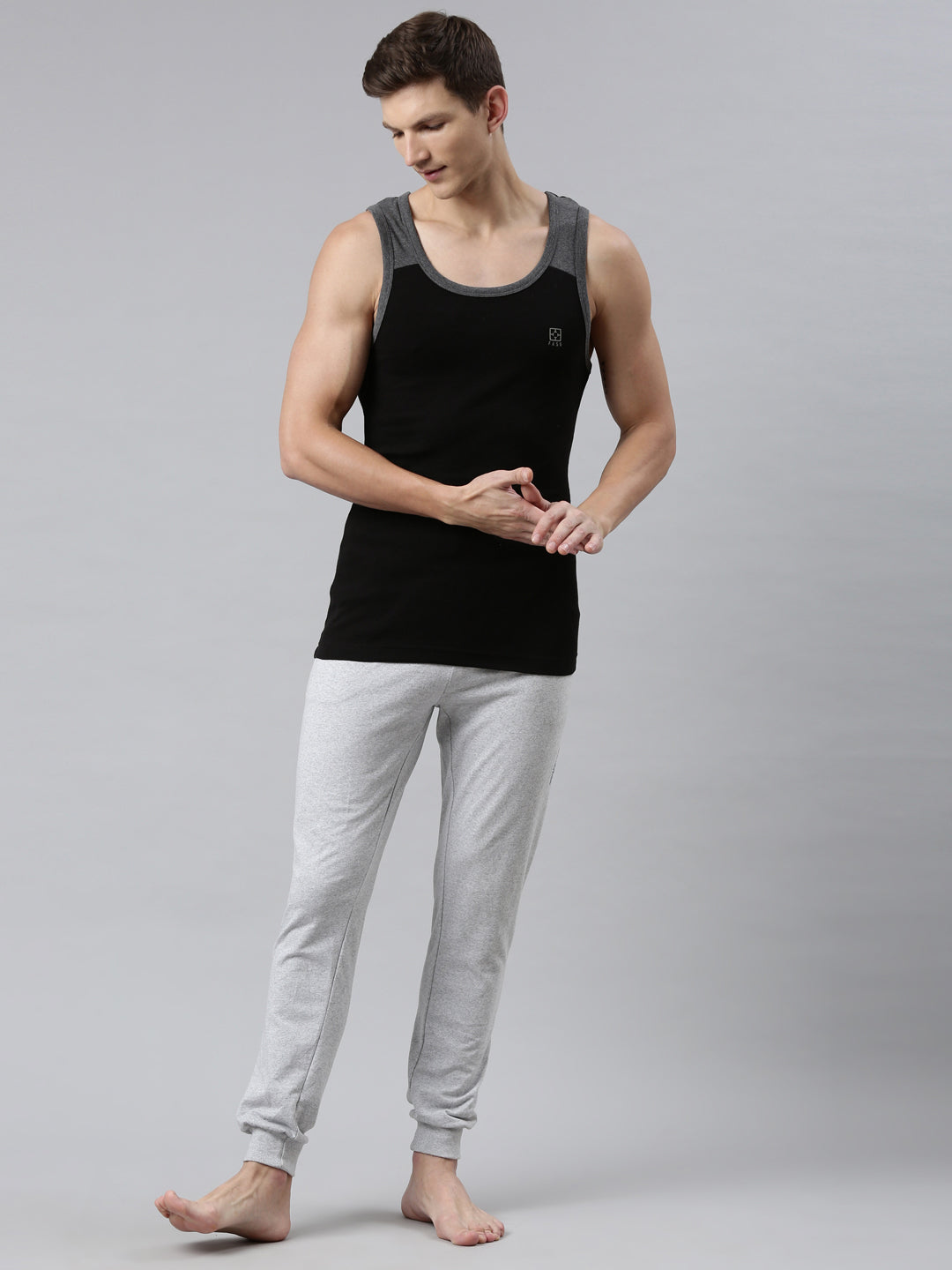 Faso Men's Cotton Color Vest