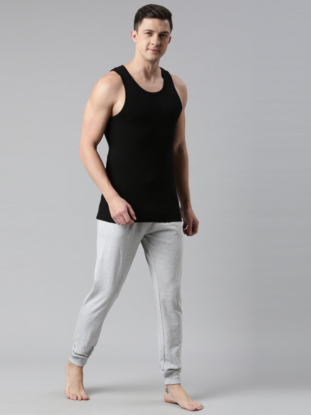 Faso Men's Cotton Rib Comfort Color Vest