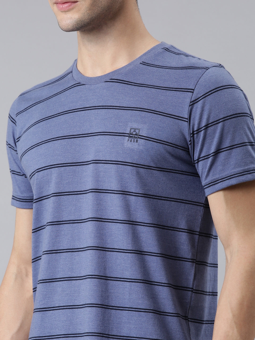 FASO Men’s Yarn Dyed Cotton T-Shirt