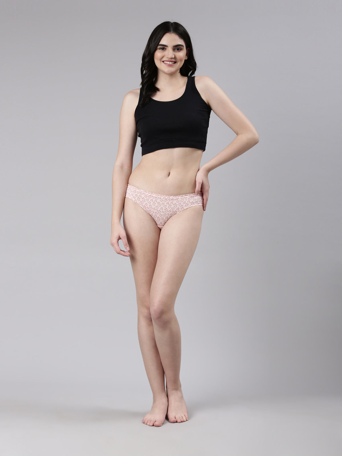 Faso Women's Cotton Inner Elastic Bikini (Pack of 3)