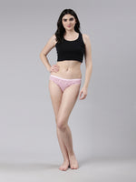 Faso Women's Cotton Outer Elastic Bikini (Pack of 3)