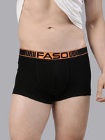 Faso Men's Cotton Neon Outer Elastic Trunk (Pack of 2)