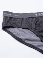 Faso Men's Cotton Denim Look Brief