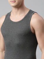 Faso Men's Cotton Rib Comfort Color Vest