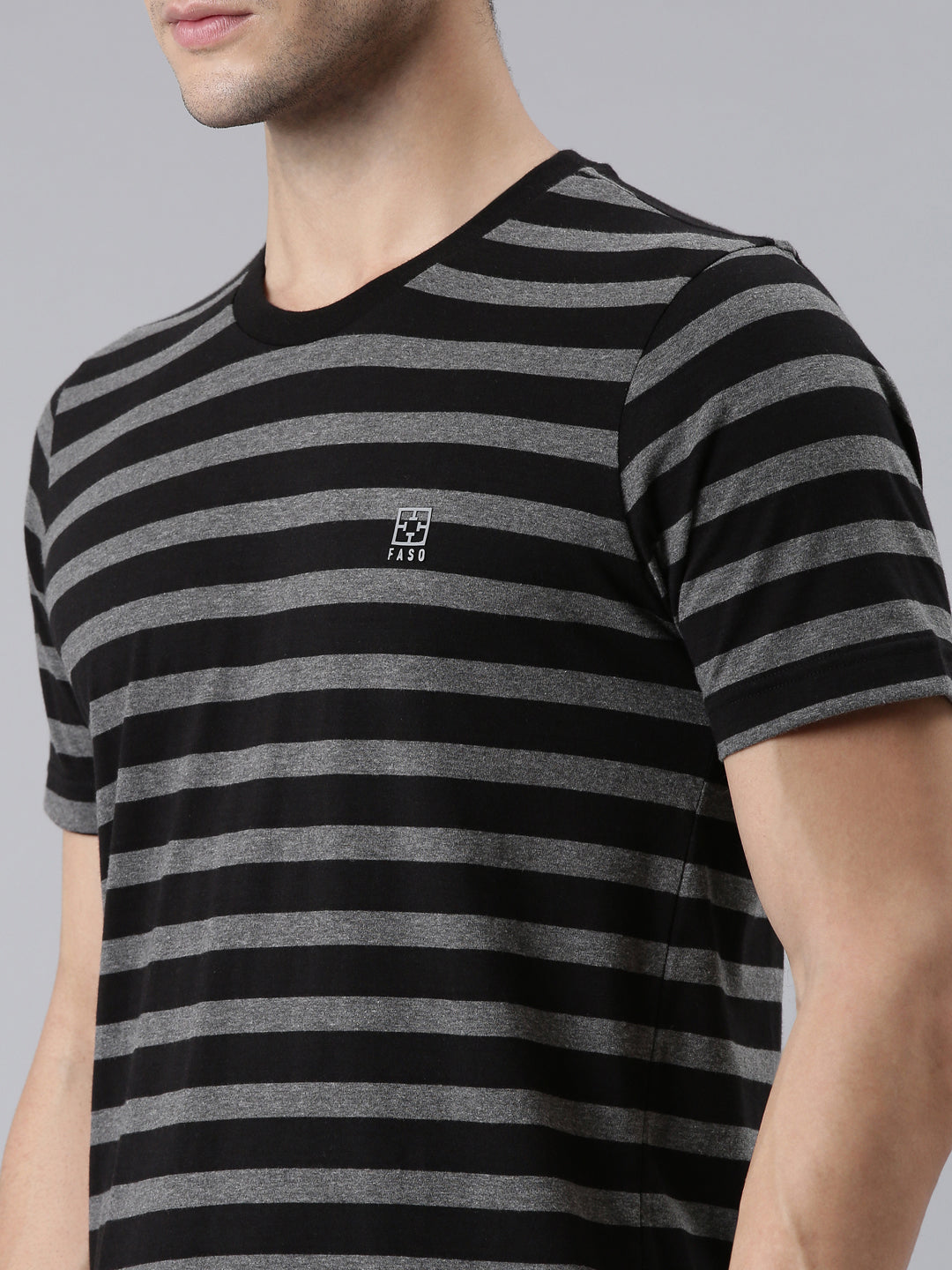 FASO Men’s Yarn Dyed Cotton T-Shirt